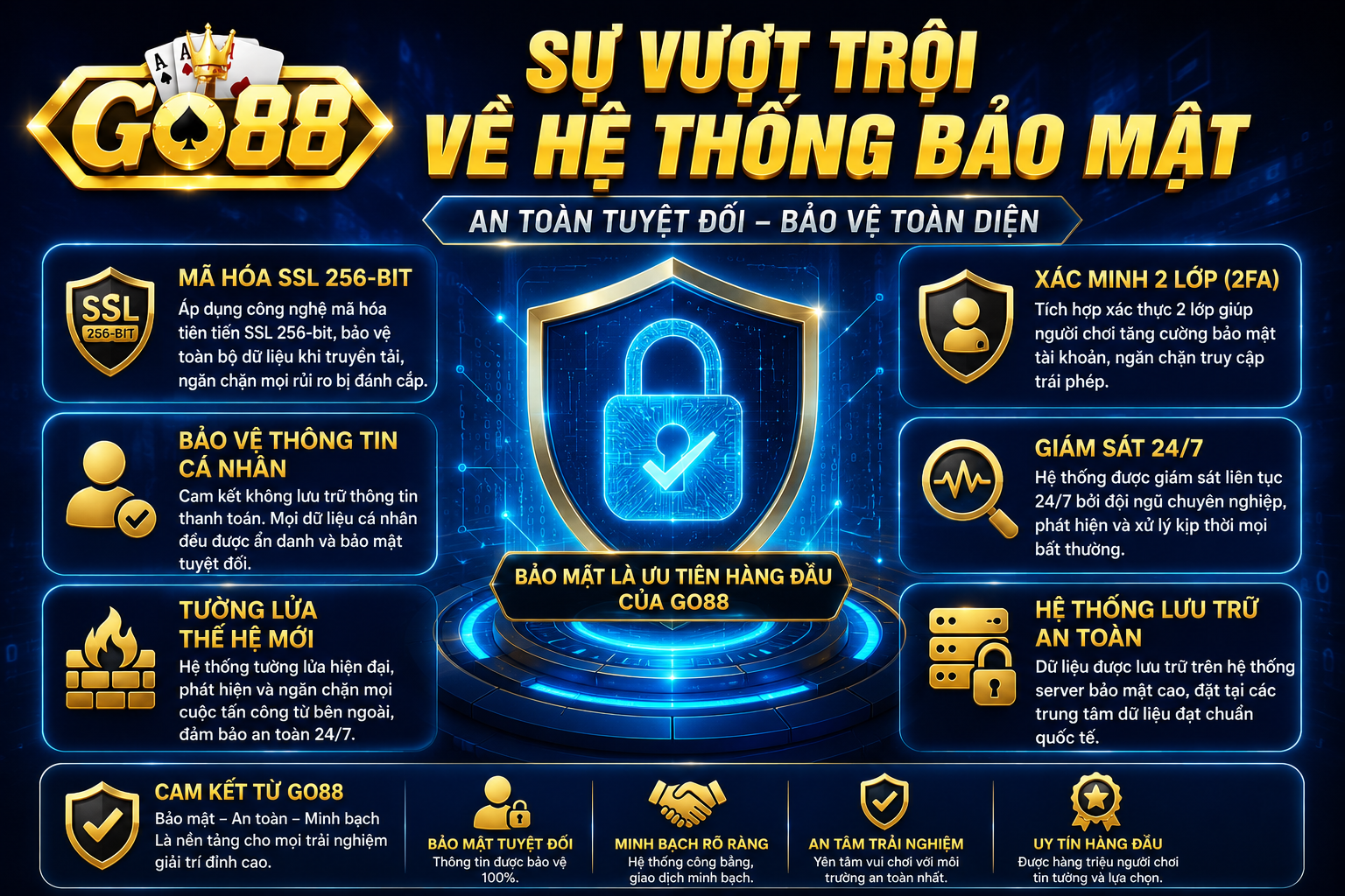 Sự vượt trội về hệ thống bảo mật Sự vượt trội về hệ thống bảo mật